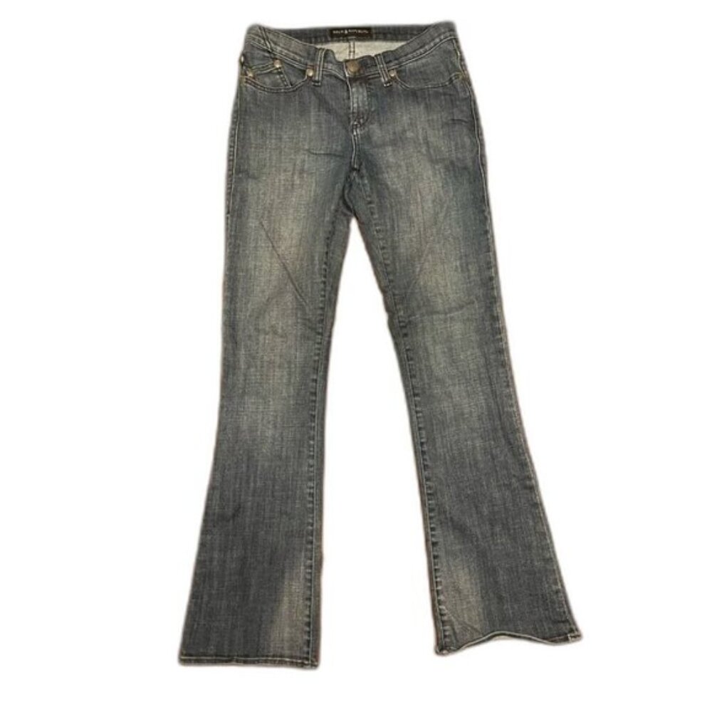 ROCK & REPUBLIC WOMENS KASANDRA SIZE 8 DISTRESSED DENIM JEANS